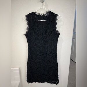Haute Fox Elegant Black Lace Dress